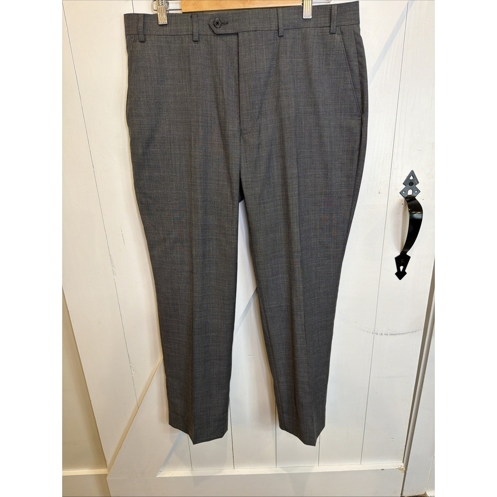 Polo Ralph Lauren Blazer Mens 46R Gray Wool Custom Fit 2 Piece Suit - Picture 12 of 16